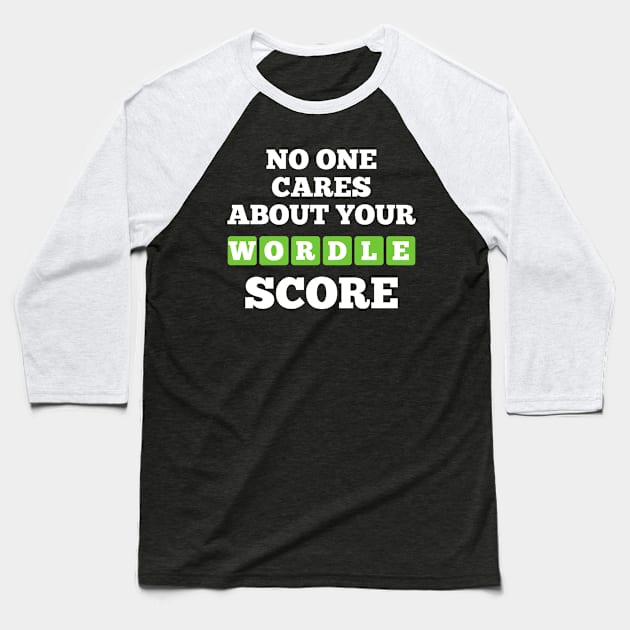 Wordle Word Game Baseball T-Shirt by Boo Face Designs